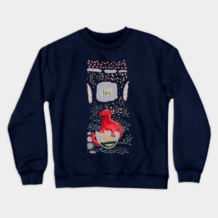 Red Dragon and window Crewneck Sweatshirt